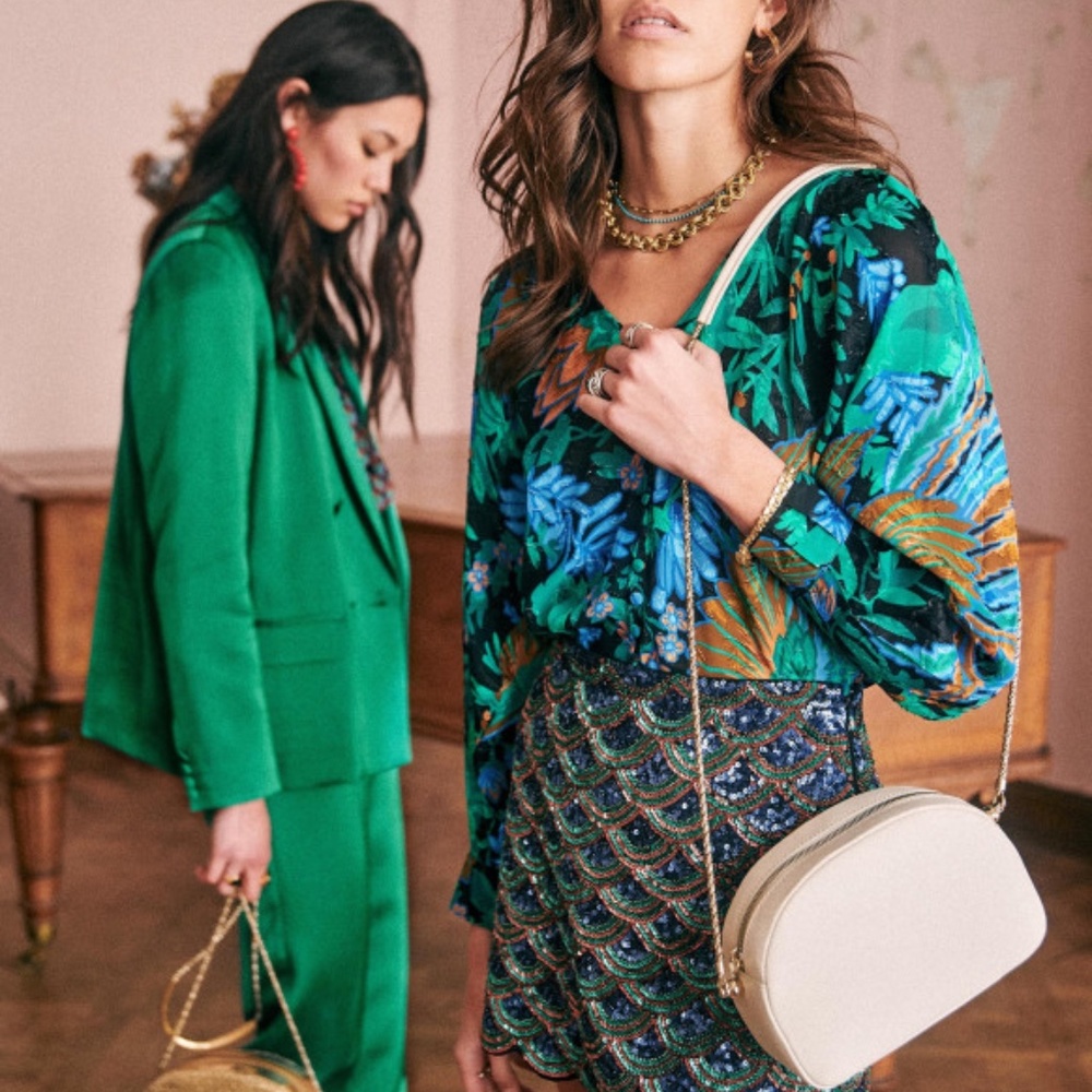 Sezane Erica Blouse - Size 2 (EU 34), Like New